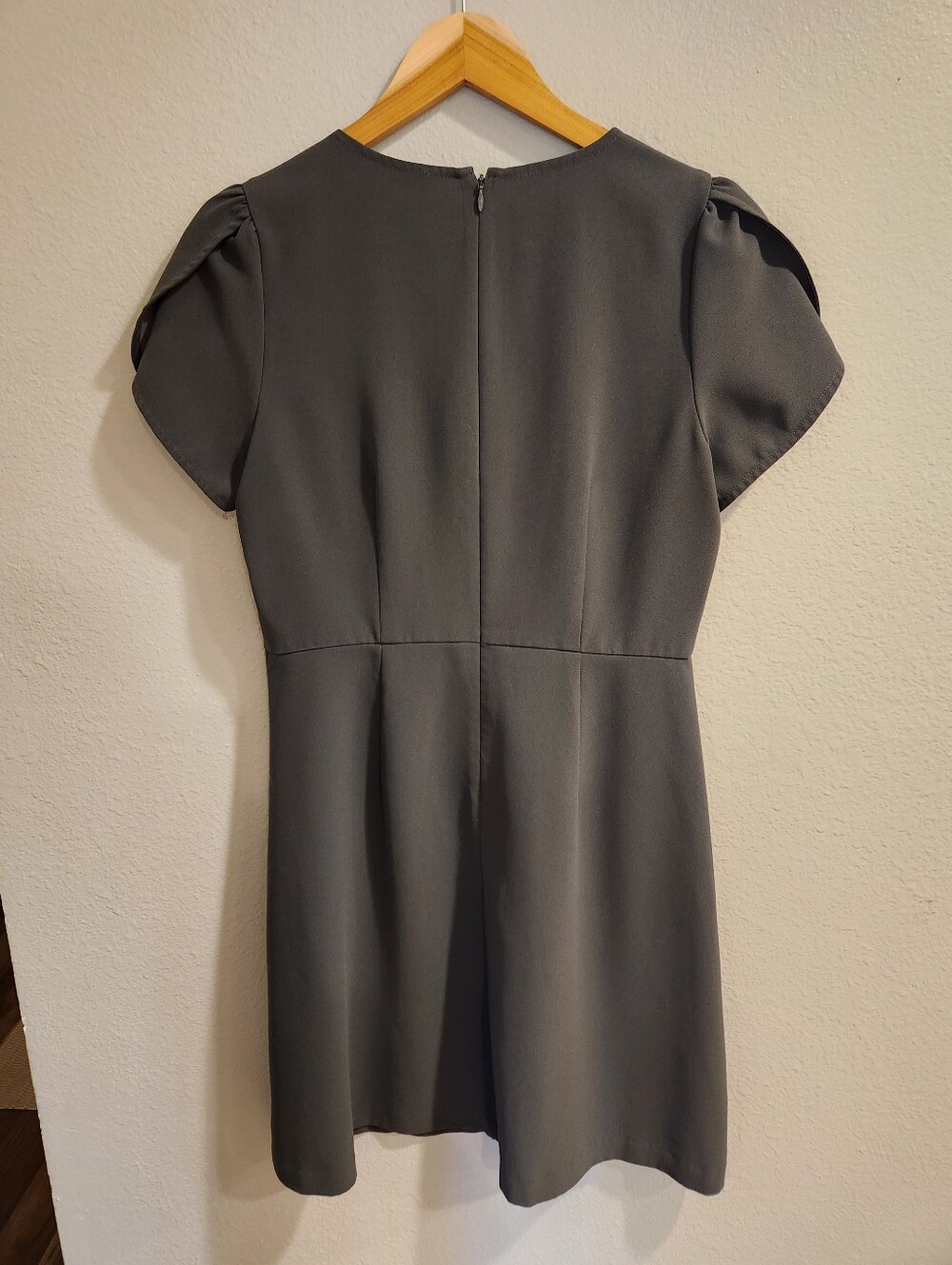 Loft Charcol Grey Tulip Short-Sleeve A-Line Dress - Picture 5 of 6